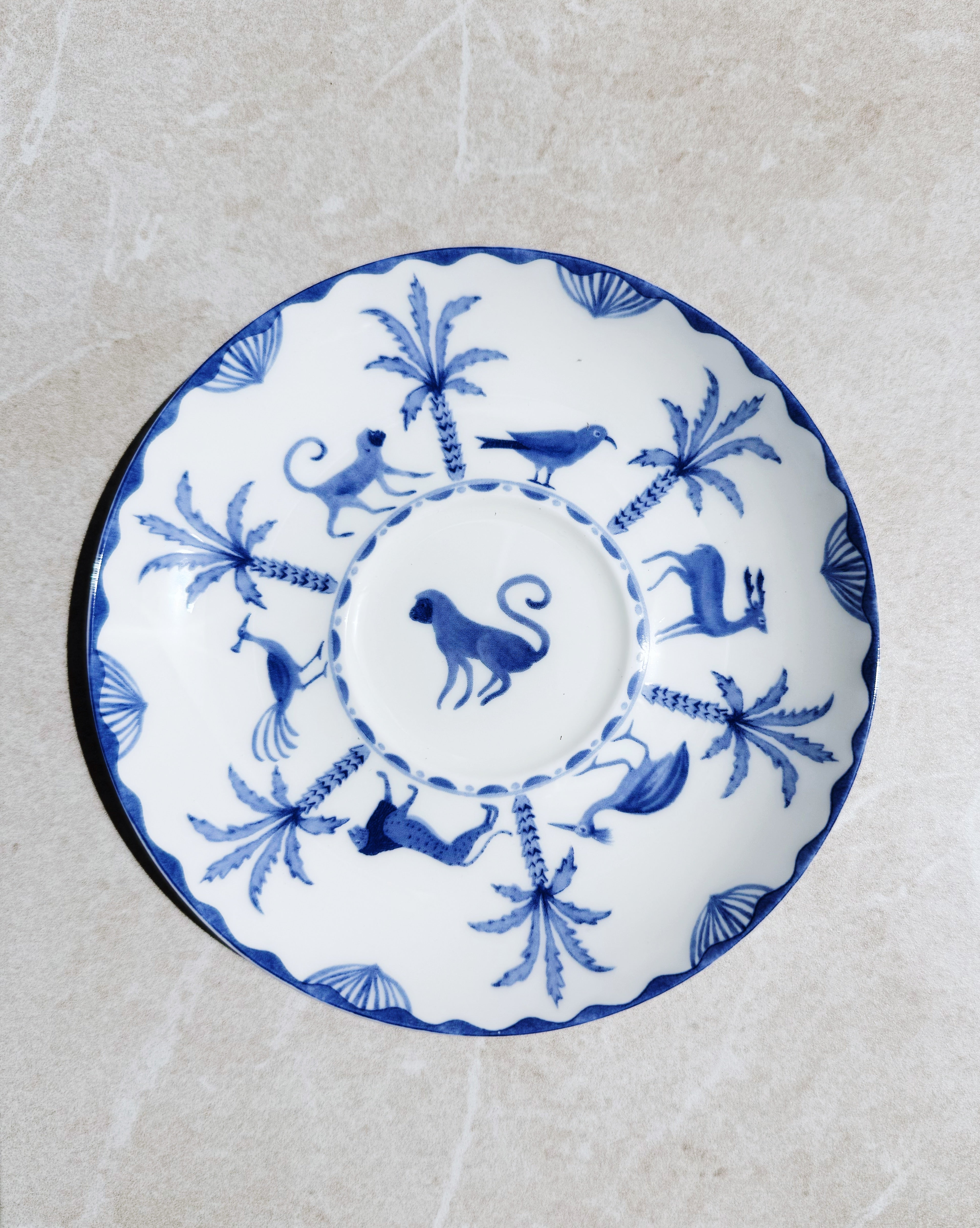 Sultan's Garden Blue Saucer