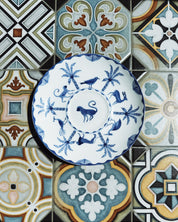 Sultan's Garden Blue Saucer