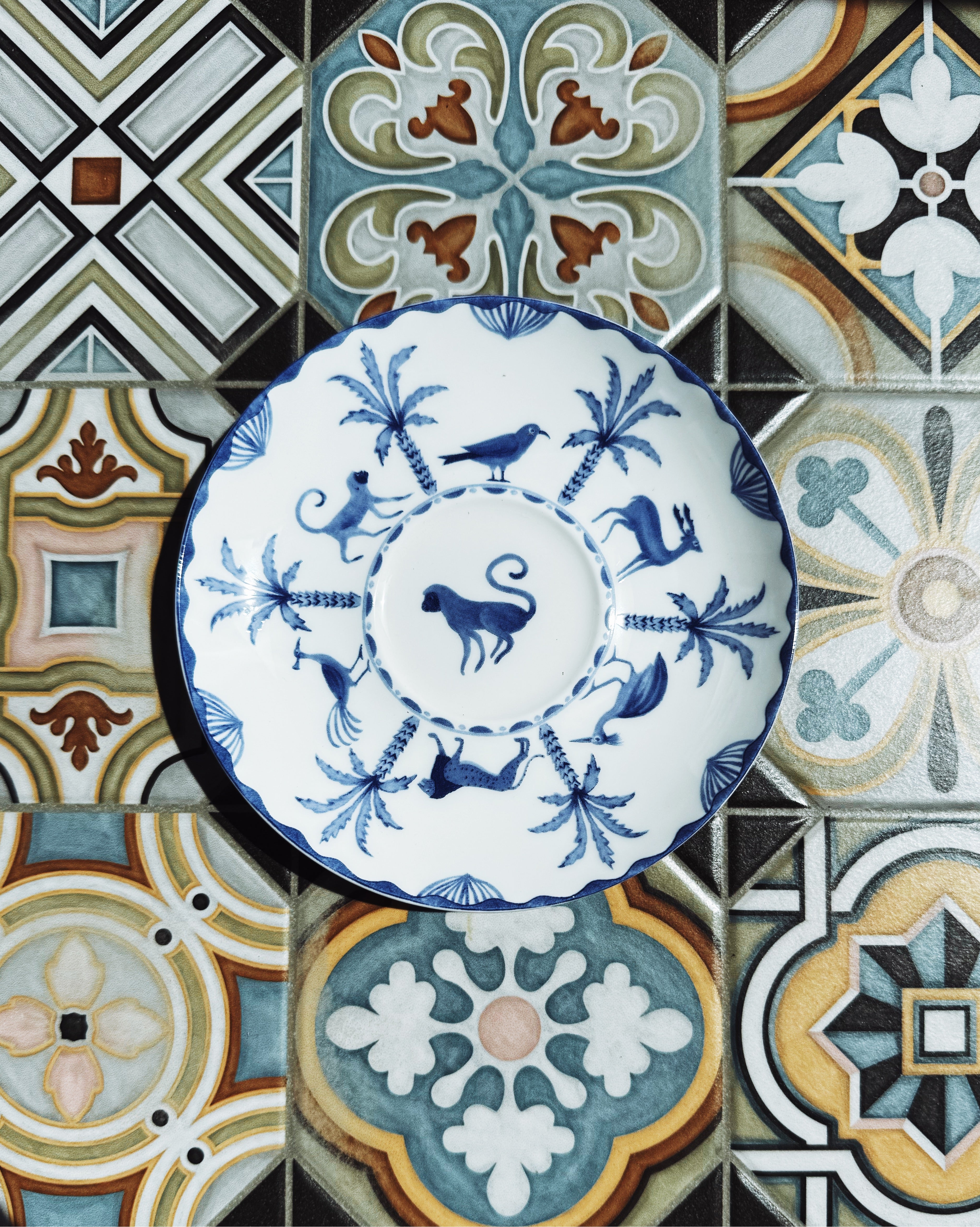 Sultans Garden Tea Cup Blue