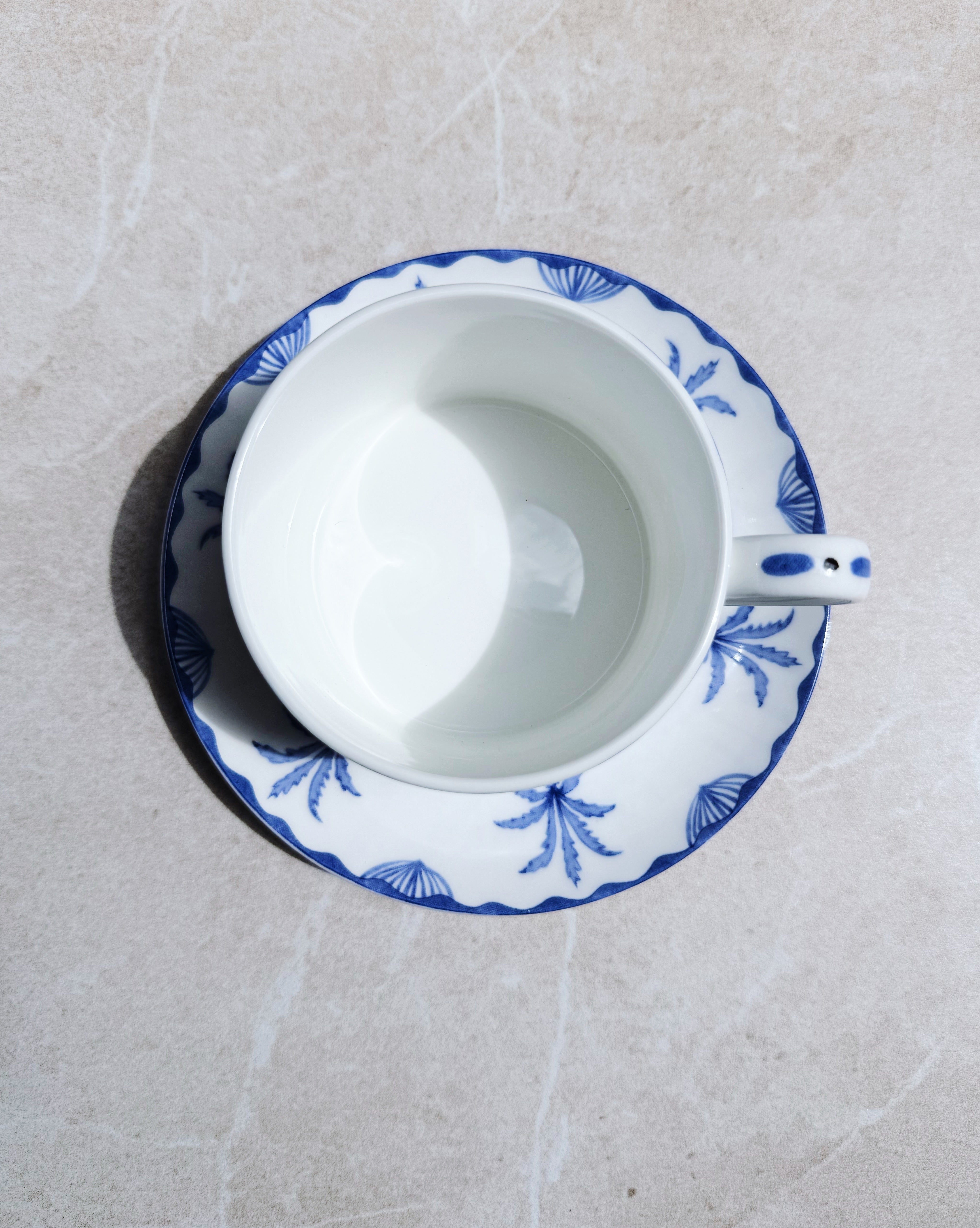 Sultan's Garden Blue Saucer